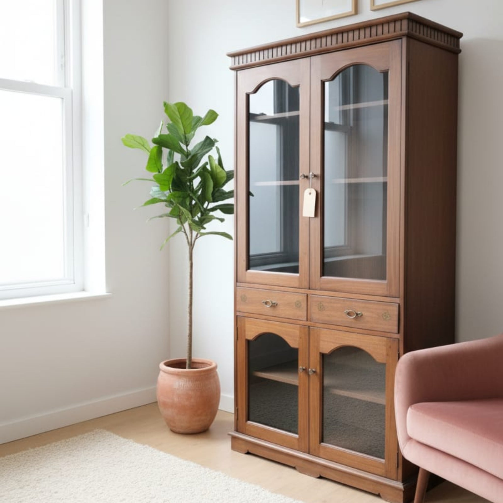 Glass-Front Display Almirah