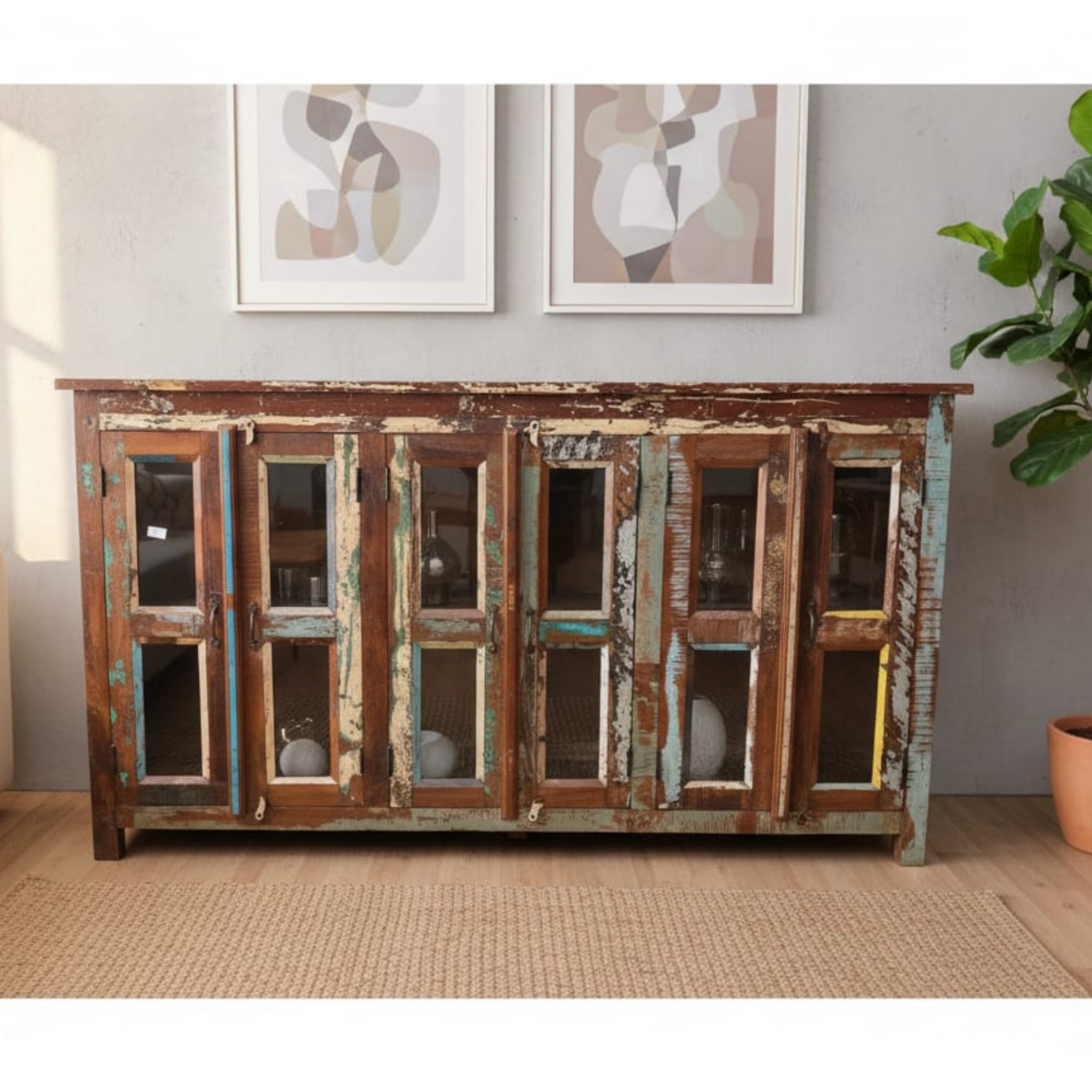 Reclaimed Wood Rustic Sideboard