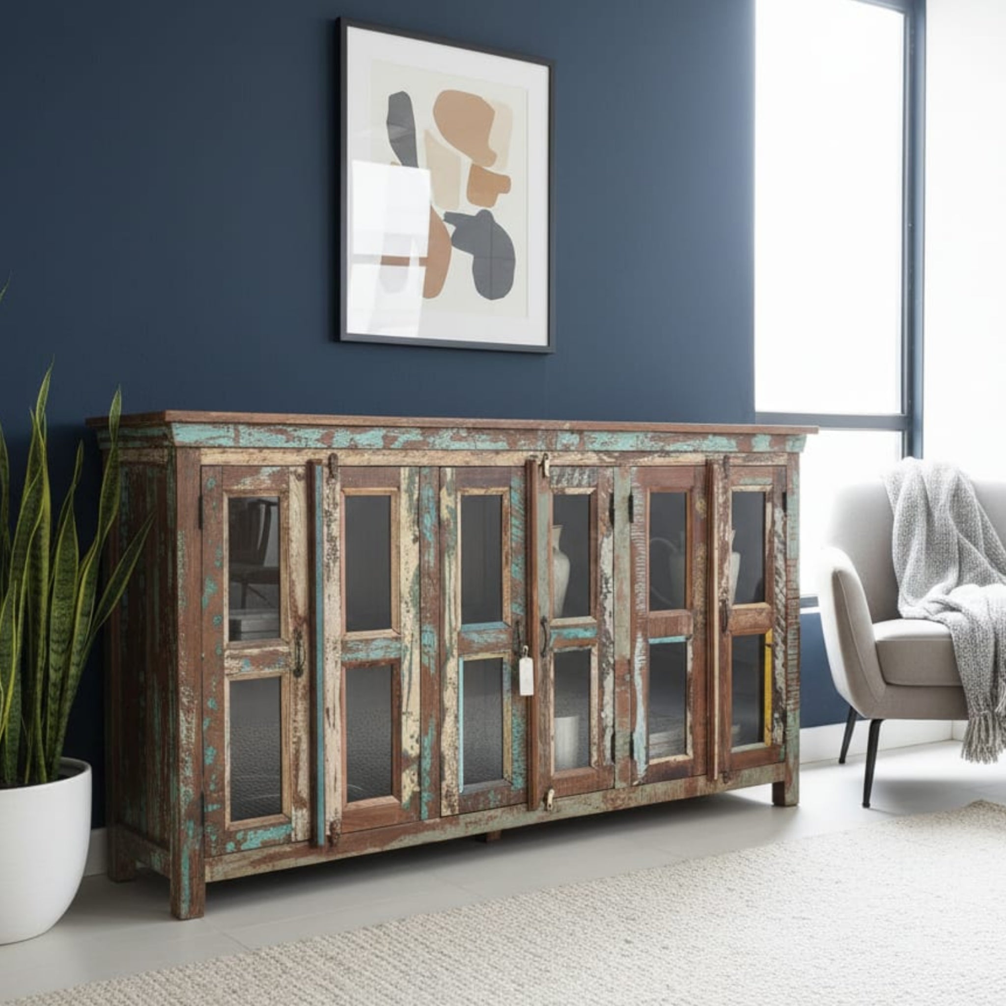 Reclaimed Wood Rustic Sideboard