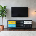 Vintage Industrial Suitcase TV Unit