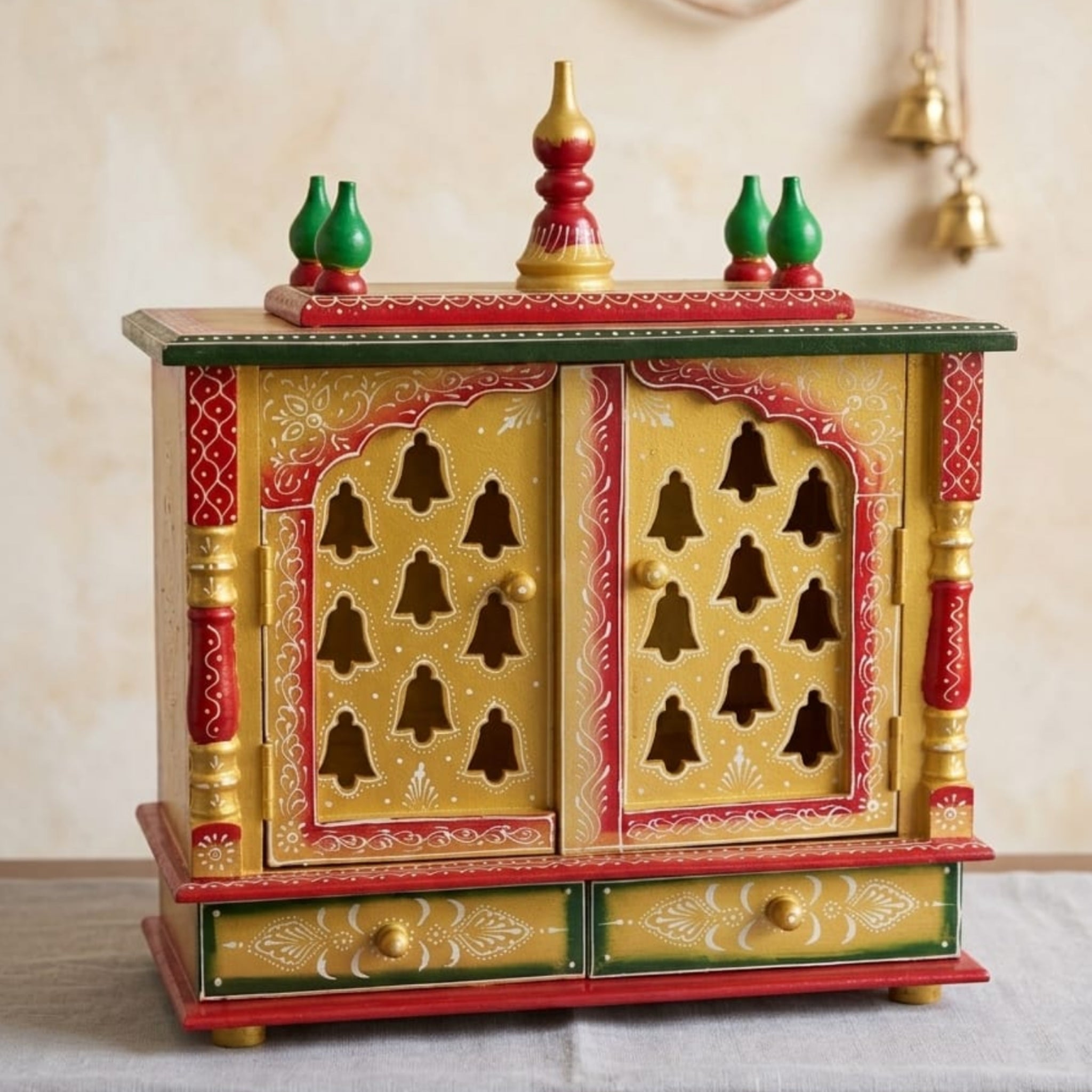 Handcrafted Temple With Door