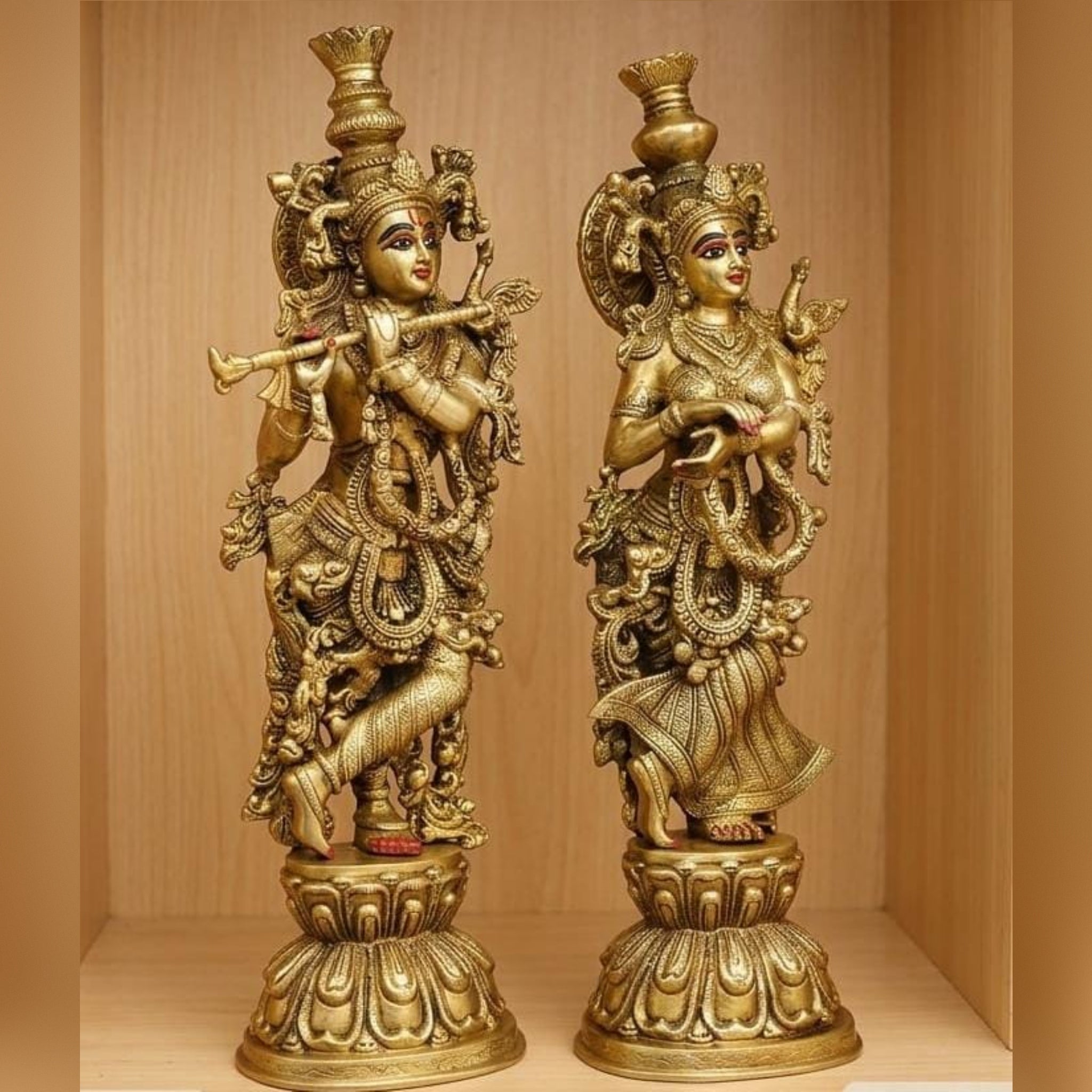 Brass Radha Krishna Idols